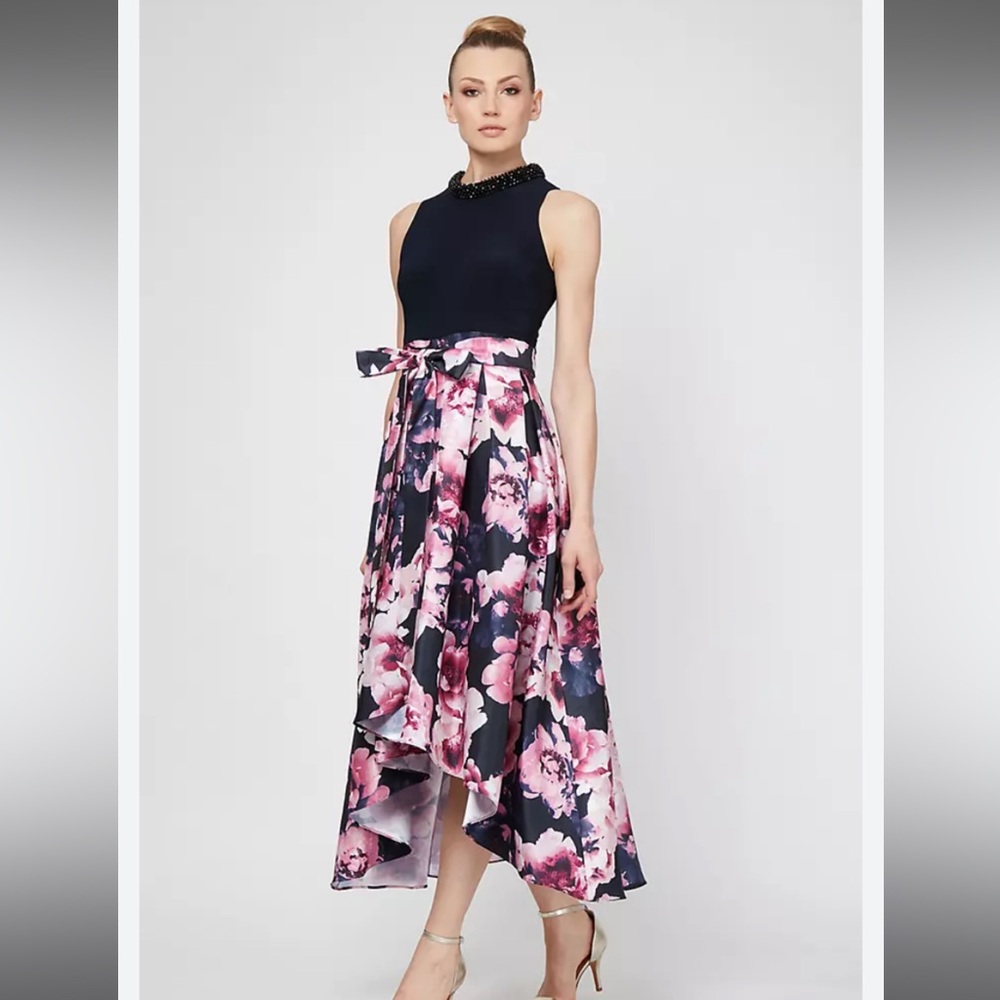 High-low Floral Printed Dress